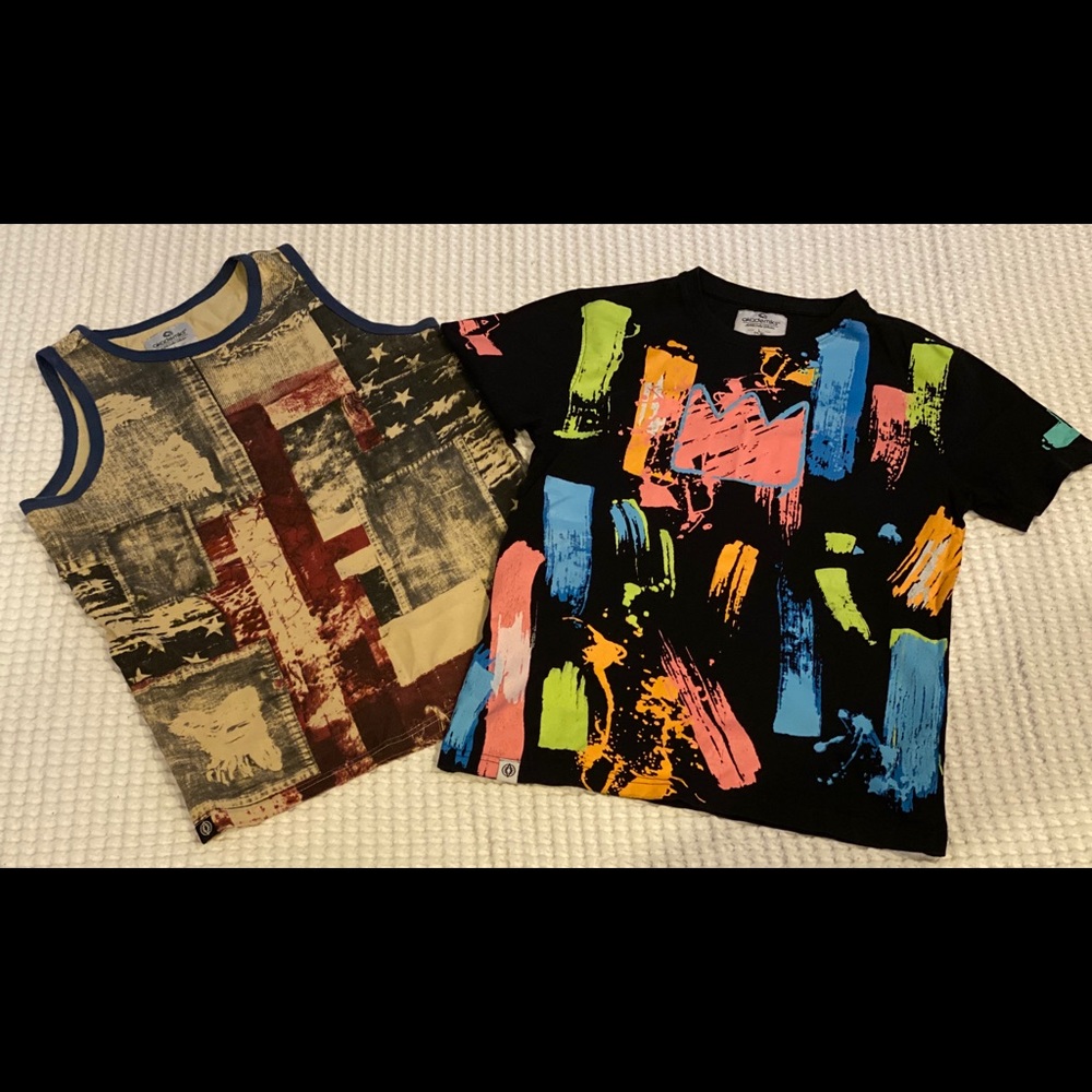 Boys Akademiks 2 piece shirts worn 1x each
